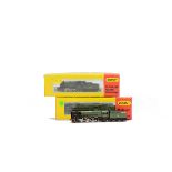 Three N Gauge BR Green Steam Locomotives by Minitrix, comprising ref 2040, eponymous ‘Britannia’