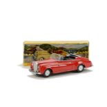 A Nicky Toys (India) 194 Bentley S Coupe, red body, black interior, white tonneau, blue plastic