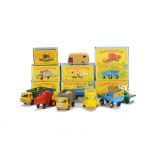 Matchbox Lesney 1-75 Series Farm Vehicles, 35a ERF Horse Box, SPW, 65c Combine Harvester, 4d Dodge