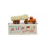 A Morestone Trucks Of The World Series Scammell Tanker, orange cab, cream tank, in original box,