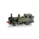 A Bachmann Brass Works (San Cheng) Finescale Gauge I GWR 0-4-2 Tank Locomotive, in GWR unlined green