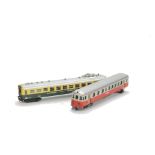 HAG H0 Gauge Unboxed Swiss Coaching Stock, comprising driving trailer coach Bt 11 in ‘WM’ red/grey