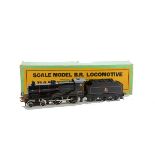 A Bassett-Lowke 0 Gauge Clockwork Compound Locomotive and Tender, ref 3312/0, in BR lined black as