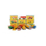 Late Issue Matchbox Lesney 1-75 Series Construction Vehicles, 58c DAF Girder Truck, 48c Dodge Dumper