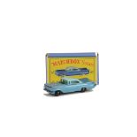 Matchbox Lesney 1-75 Series MB-57b Chevrolet Impala, metallic blue body, pale roof, black base,