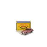 Matchbox Lesney 1-75 Series MB-53a Aston Martin, metallic red body, BPW, in type C box, VG-E, box