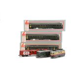 Lima H0 Gauge Swiss Electric Locomotives and Coaching Stock, comprising unboxed Re 4/4 locomotives