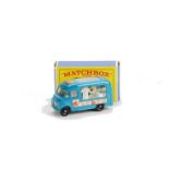 Matchbox Lesney 1-75 Series MB-47b Commer Ice Cream Van, metallic blue body, ‘Lord Neilson’ decal,