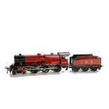 A Bassett-Lowke 0 Gauge 3-rail Electric ‘Royal Scot’ Locomotive and Tender, in LMS crimson as no