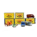 1950s-60s Matchbox Lesney 1-75 Series Commercials, 25a Bedford ‘Dunlop’ Van, 38a Karrier Refuse