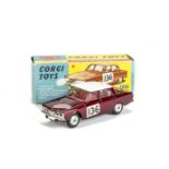 A Corgi Toys 322 Rover 2000 Monte-Carlo Trim, metallic maroon body, white roof, RN136, Rally Monte-