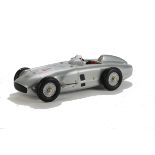 A Modern Märklin 1102 Tinplate Racing Car, in silver Racing No 4 signed Karl Kling on the bonnet,