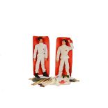 1970s Medical Themed Palitoy Action Men, two figures in 34521 Emergency Medic uniforms and items