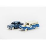 CIJ, No.3/53 Renault Private Ambulance, blue/white body, plated plastic hubs, white tyres, flag