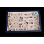 A box of 36 pearl and blister pearl rings, of varying designs (36)