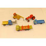 Playworn Diecast, cars, boats, industrial and commercial vehicles, including 302 Budgie Lift