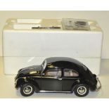 Sun Star VW Beetle, Sun Star black VW Beetle, early 1950s variant, split rear window, Large Scale,