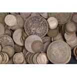 A small collection of 19th century and later silver coinage, including an 1891 half crown, a