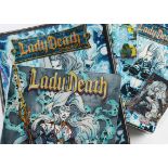 Trade Cards, Lady Death, an original Wicked Ways folder containing complete sets of The Crucible,