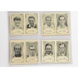 Trade Cards, Cricket, Barratt's, Famous Cricketers Folders, 'X' size (set, 9 cards plus withdrawn