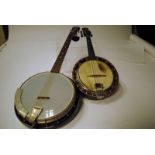 Instruments, unbranded four string banjo, sold with a The Windsor Mandolin Model 2, various