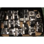 A Selection of Various Cameras, including Zeiss Ikon Continette, Voigtlander Vito BL and more (a