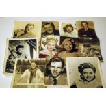 Various Ephemera, approx eighty post card size promo photographs of actresses and actor some with