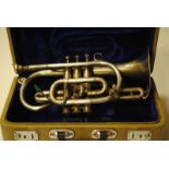 Instrument, a cased silver plated Coronet "the Lark" M4046 made in China A/F condition
