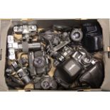 Minolta SLR Cameras, a quantity amongst which are SRT 101, XG-1 and others (a lot)