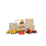 Dinky Toys Construction Vehicles, 408 Big Bedford Lorry, 933 Leyland Cement Wagon, 562 Dumper Truck,