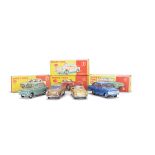 Dinky Toys Cars, 138 Hillman Imp Saloon, 114 Triumph Spitfire, 144 Volkswagen 1500, bronze body,