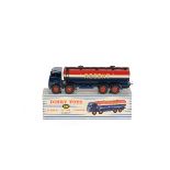 A Dinky Toys 942 Foden 14-Ton 'Regent' Tanker, 2nd type dark blue cab and chassis, red/white/blue