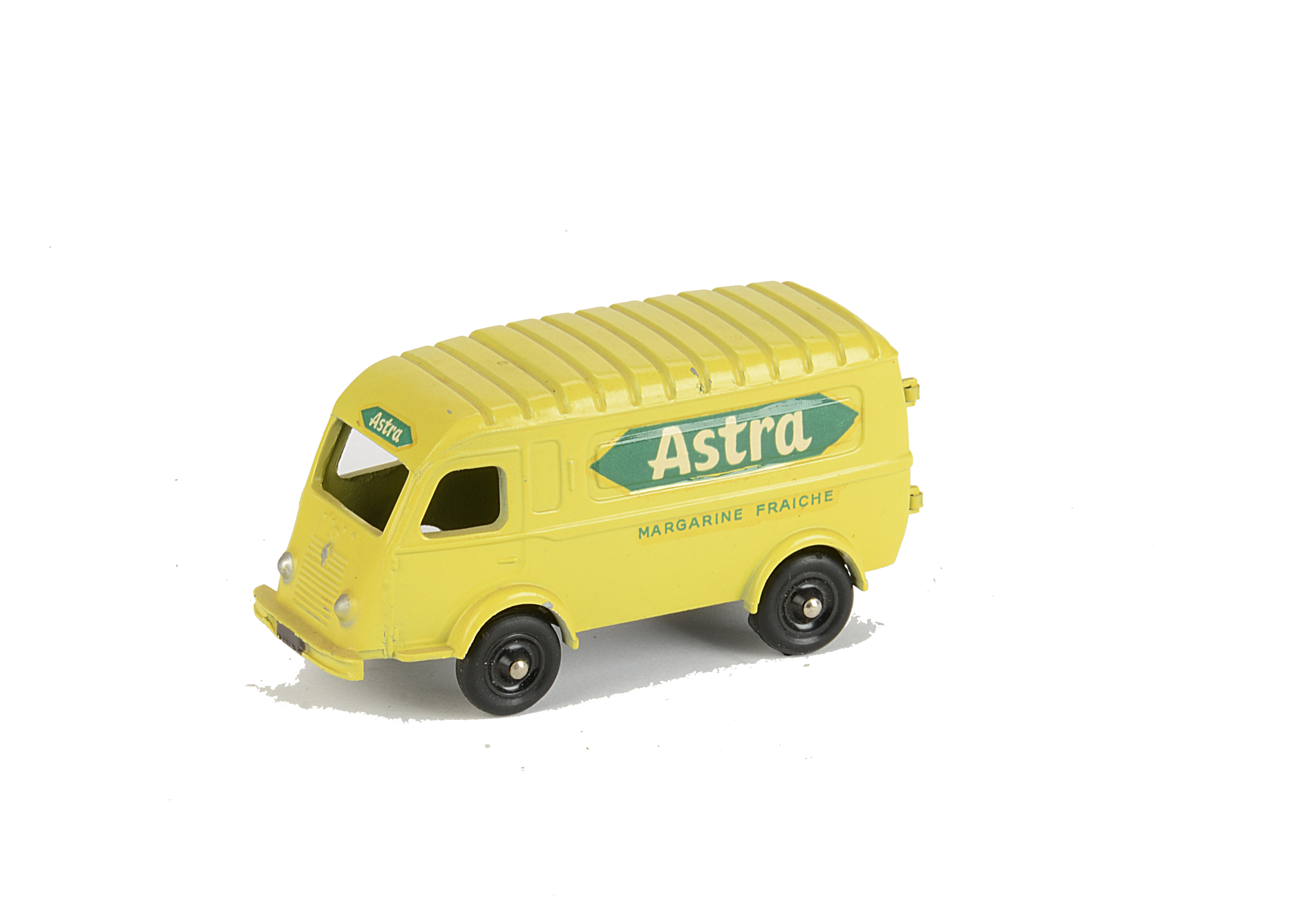 A CIJ No.3/60A Renault 1000 Kgs 'Astra' Van, lemon yellow body, black plastic hubs, tinplate rear