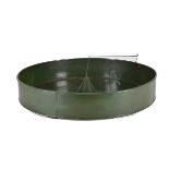 An unusual circular metal boat testing pond believe to have been made or used by Sutcliffe or Shop
