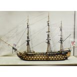 A fine scratch-built model of HMS Victory, built by noted Model Boat Builder Harry Phillips, circa