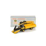 A Dinky Supertoys 958 Snow Plough, yellow/black body and plough blade, in original box with