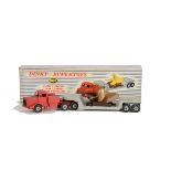 A Dinky Supertoys 986 Mighty Antar Low Loader With Propeller, red cab, no glazing, grey low-