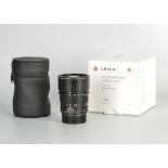 A Leitz APO-Summicron-M Aspherical f/2 90m Lens, E55, black, serial no. 3881469, body, E,