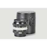 A Nikon Nikkor-N.C f/2.8 24mm Lens, black, serial no. 394373, body, VG-E, elements, VG, in maker’s