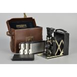 A Newman & Guardia Sibyl Vitessa Camera, black, serial no. V166, with Ross Xpres f/3.5 112mm lens,