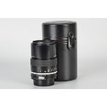 A Nikon AI f/2.8 135mm Lens, black, serial no. 757130, body, E, elements, VG-E, in maker’s case