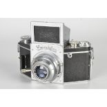 An Ihagee Exakta B Type 5.1 Camera, chrome, serial no. 488872, with Carl Zeiss Jena Tessar f/3.5