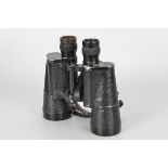 A Pair of Leitz Dienstglas 7x50 Binoculars, black, serial no. 287988 M, body, G, optics, VG, some