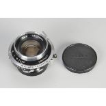 A Carl Zeiss Planar f/2.8 80mm Lens, serial no. 4199027, in Synchro-Compur shutter, body, VG,