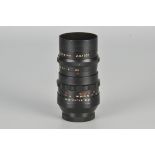A Meyer-Optik Trioplan f/2.8 100mm Lens, black, serial no. 2953105, body, VG, elements, VG, some