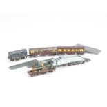 Lone Star 000 Push along Locomotives Track and Rolling Stock, including A4 Locomotive and Tender,