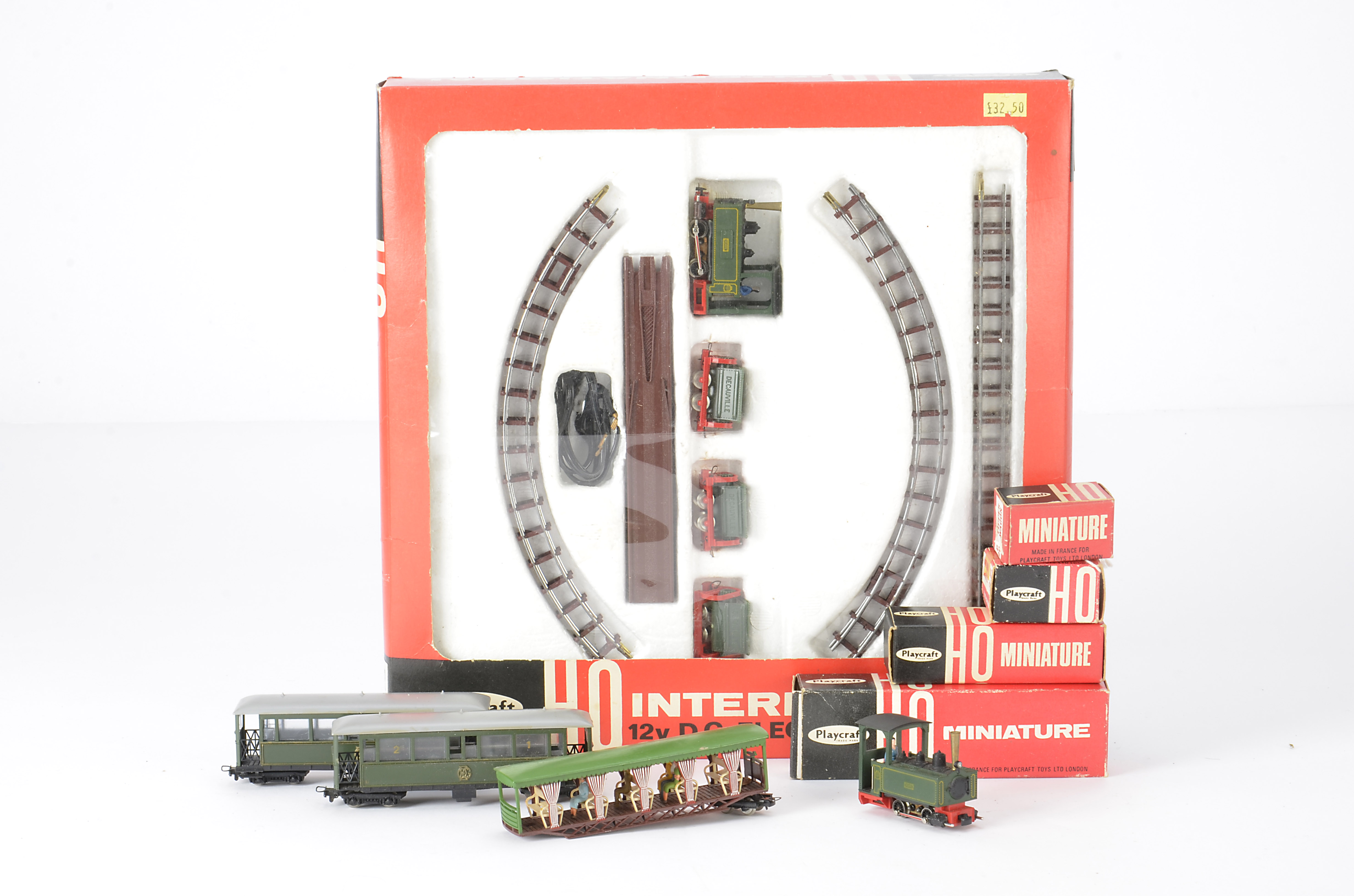 European N Gauge (Narrow Gauge) 'Decauville' Set and other Trains by Playcraft (Jouef), including