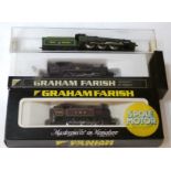 N Gauge Locomotives by Graham Farish, comprising LMS 'Jinty' 16389 in LMS crimson with 5-pole motor,