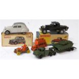 Assorted Diecast, cars, buses, industrial, military and commercial vehicles including Charbens