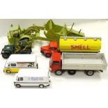 Assorted Diecast, cars, buses, military and industrial vehicles by Lion, Corgi, Britains, Conrad and